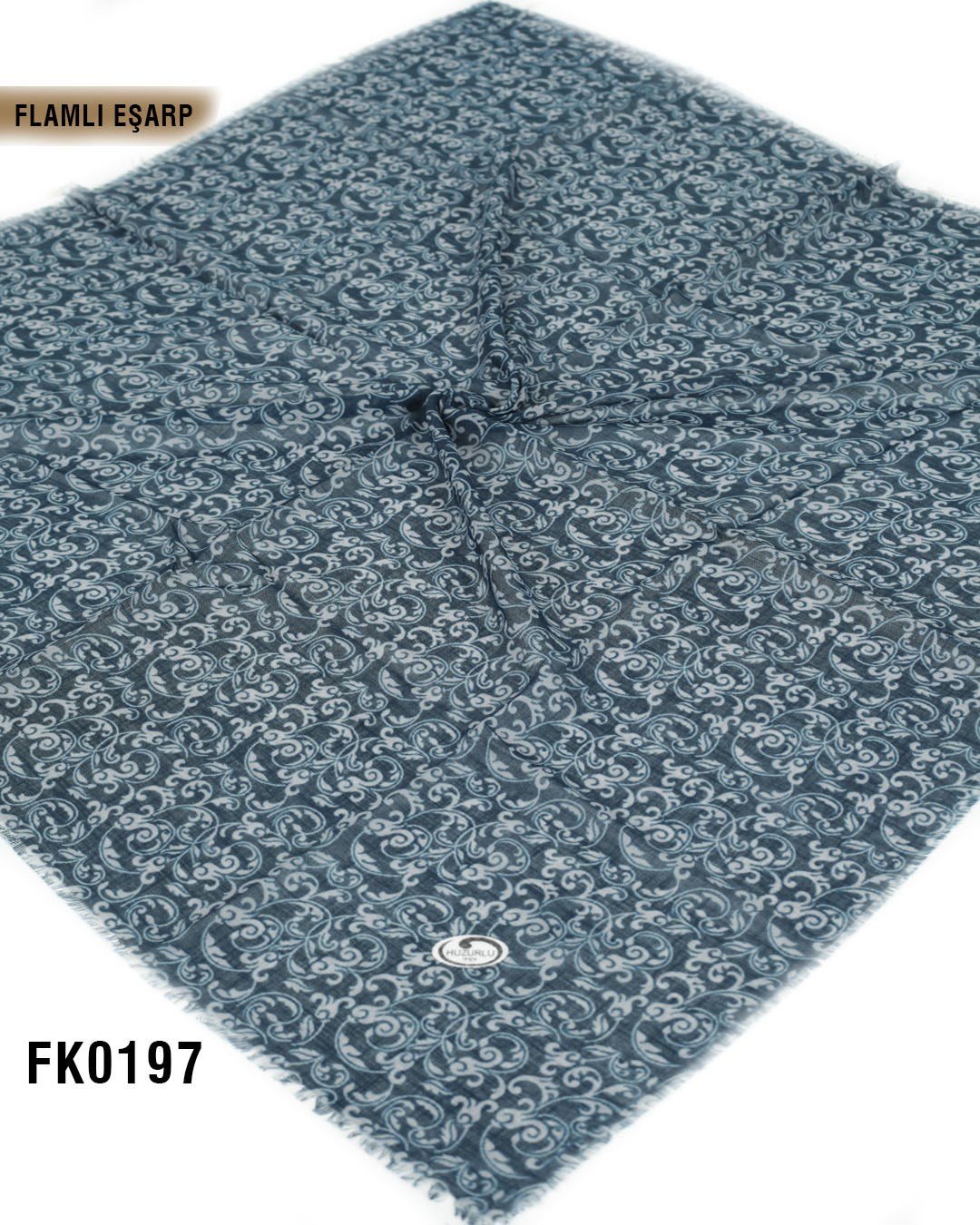 DOLCE İpek 100*100cm Flamlı Eşarp FK0197-4120