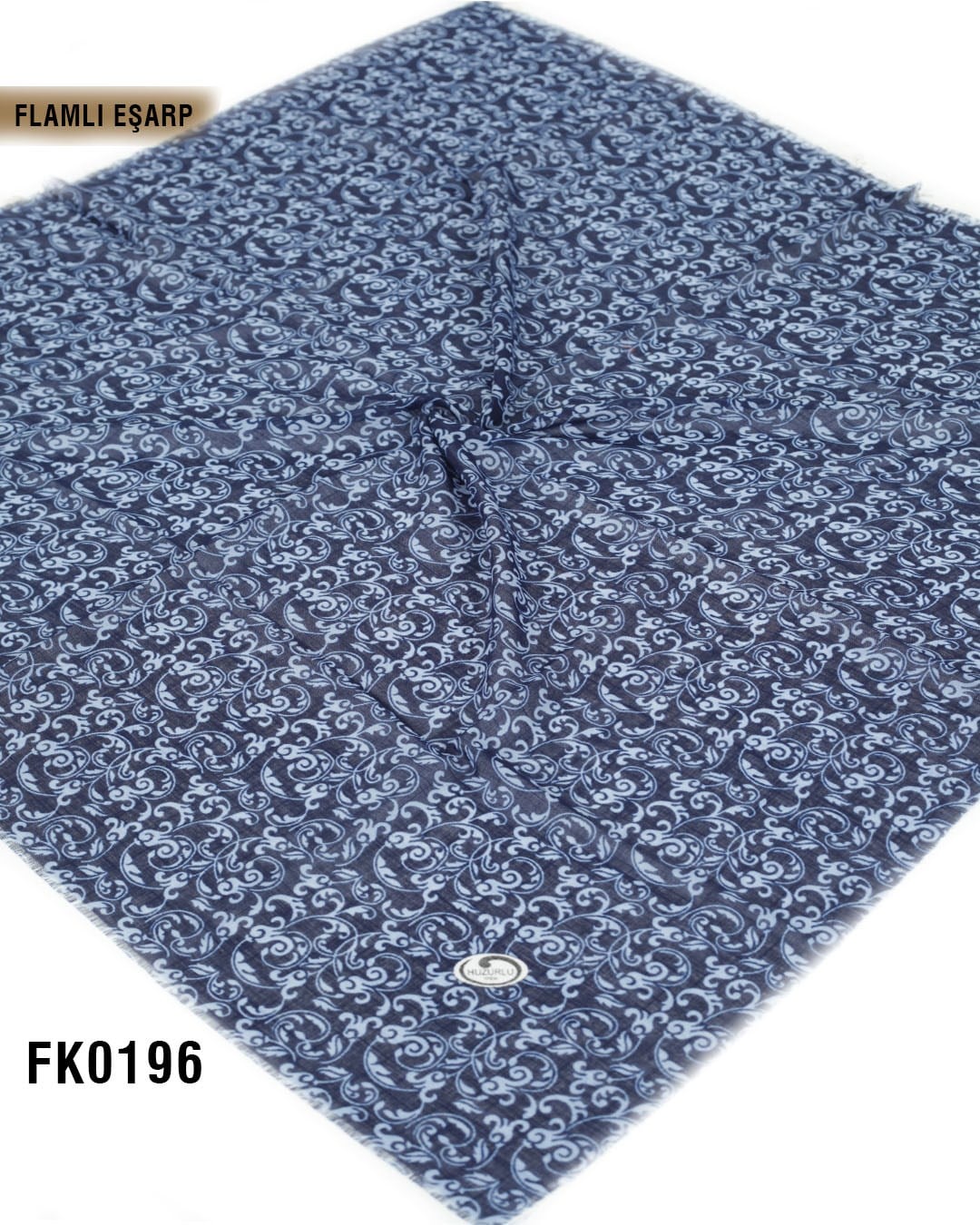DOLCE İpek 100*100cm Flamlı Eşarp FK0196-4119