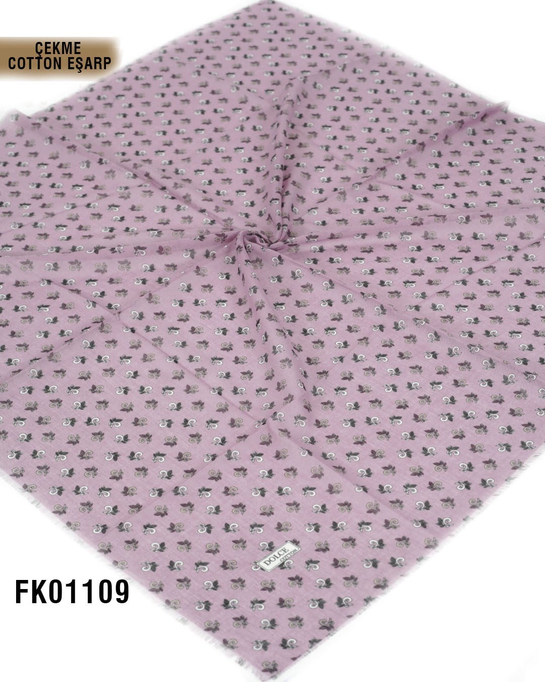 DOLCE İpek Çekme Pamuk Eşarp 100*100cm  FK01109-4132