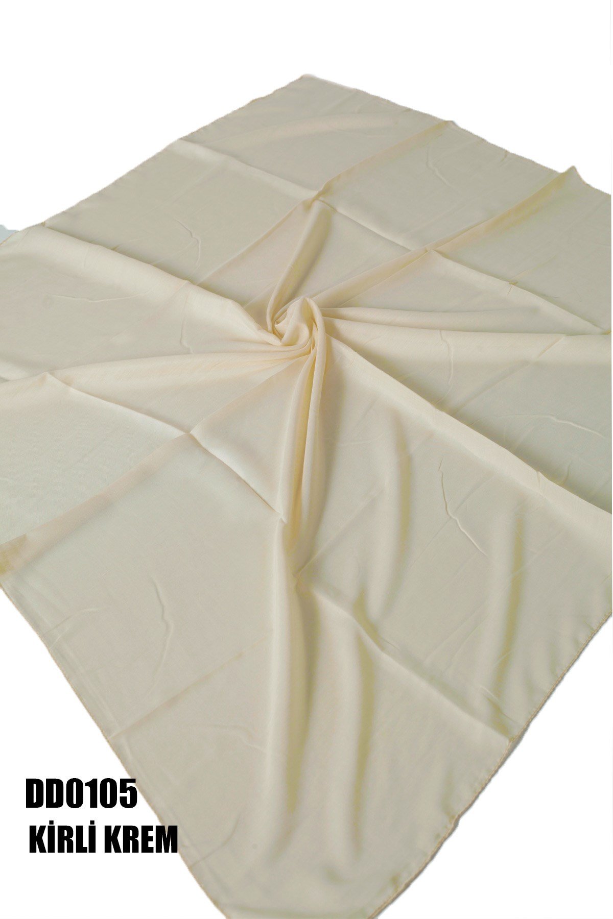 Düz Renk Dikişli Yazma Kirli Krem DD0105-9005
