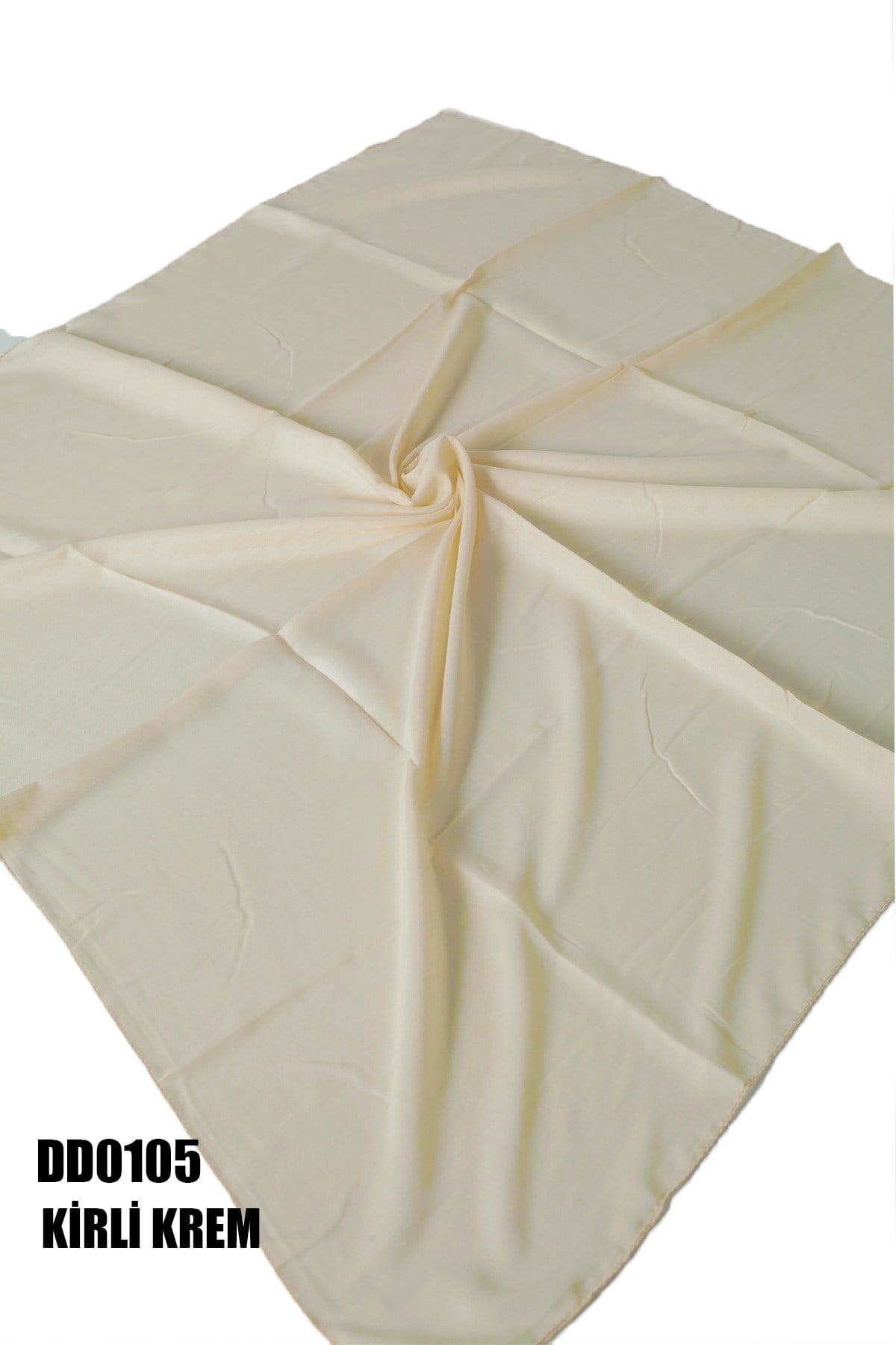 Düz Renk Dikişli Yazma Kirli Krem DD0105-9005
