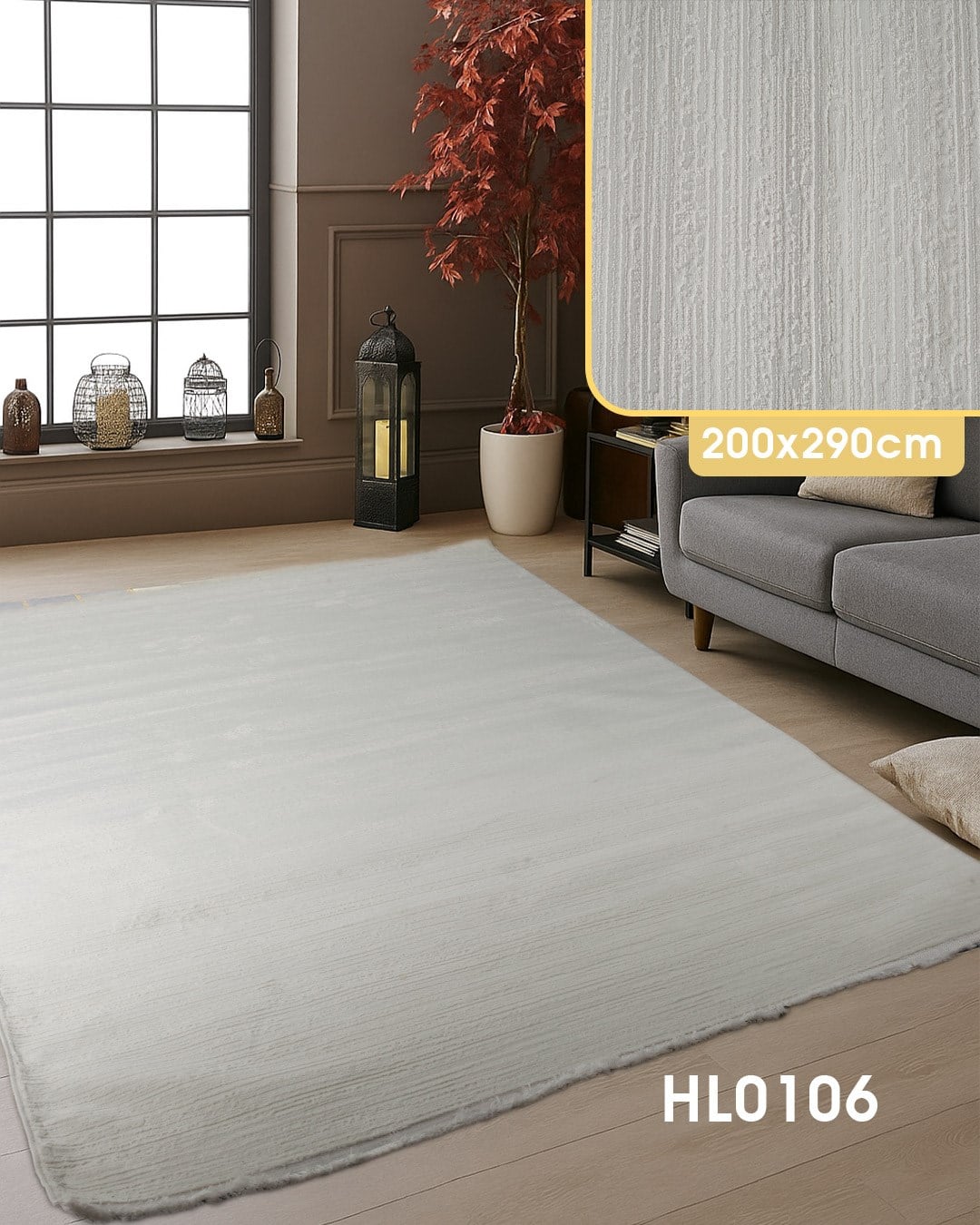 Has Saraylı Polip Soft Dokuma Halı (200*290cm)  HL0106-6