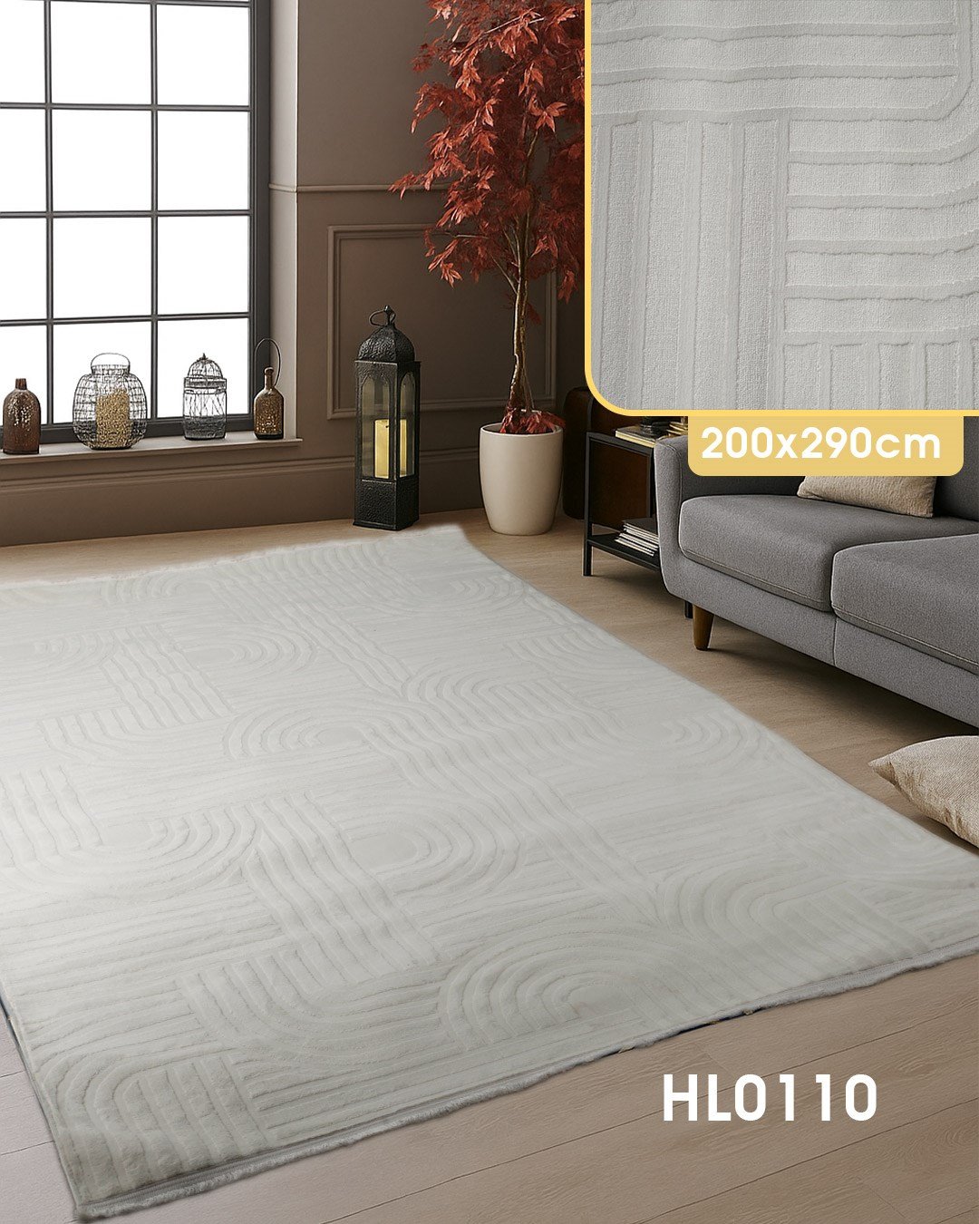 Has Saraylı Polip Soft Dokuma Halı (200*290cm)  HL0110-10
