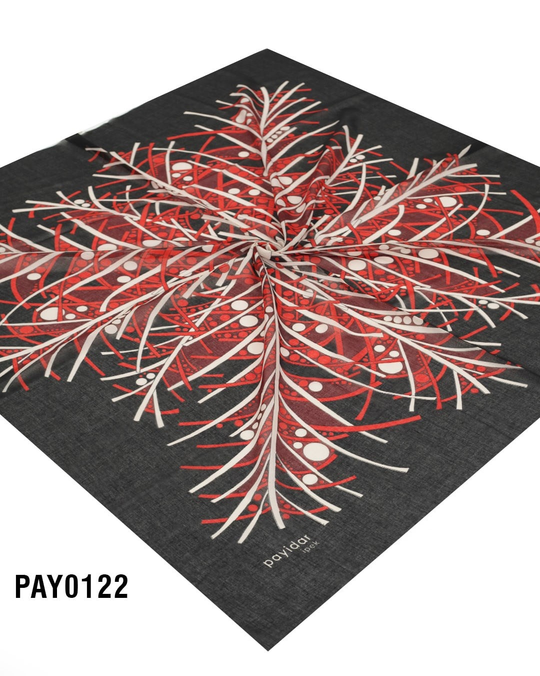 PAYİDAR İPEK Desenli Oyalık Yazma PAY0122-0102