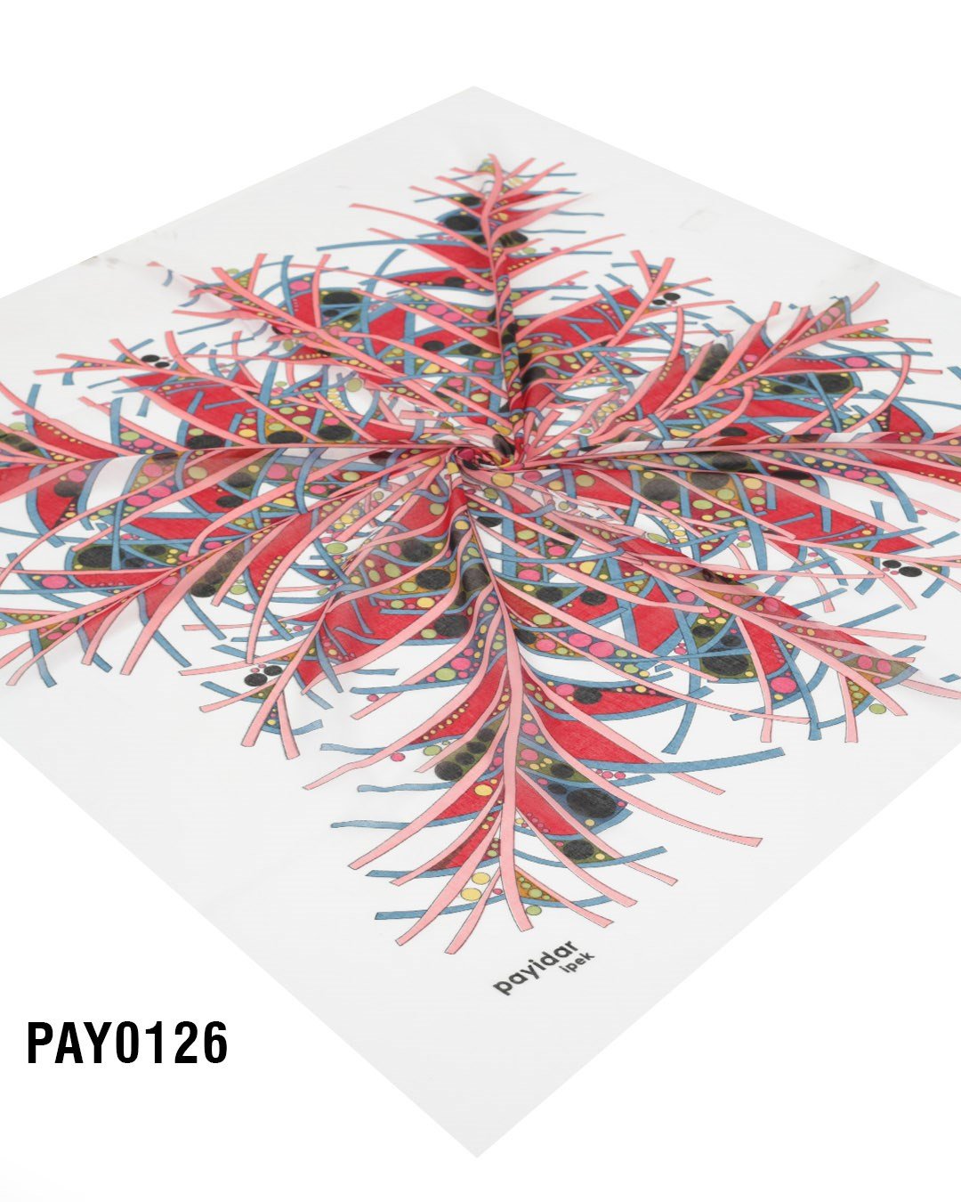 PAYİDAR İPEK Desenli Oyalık Yazma PAY0126-0233