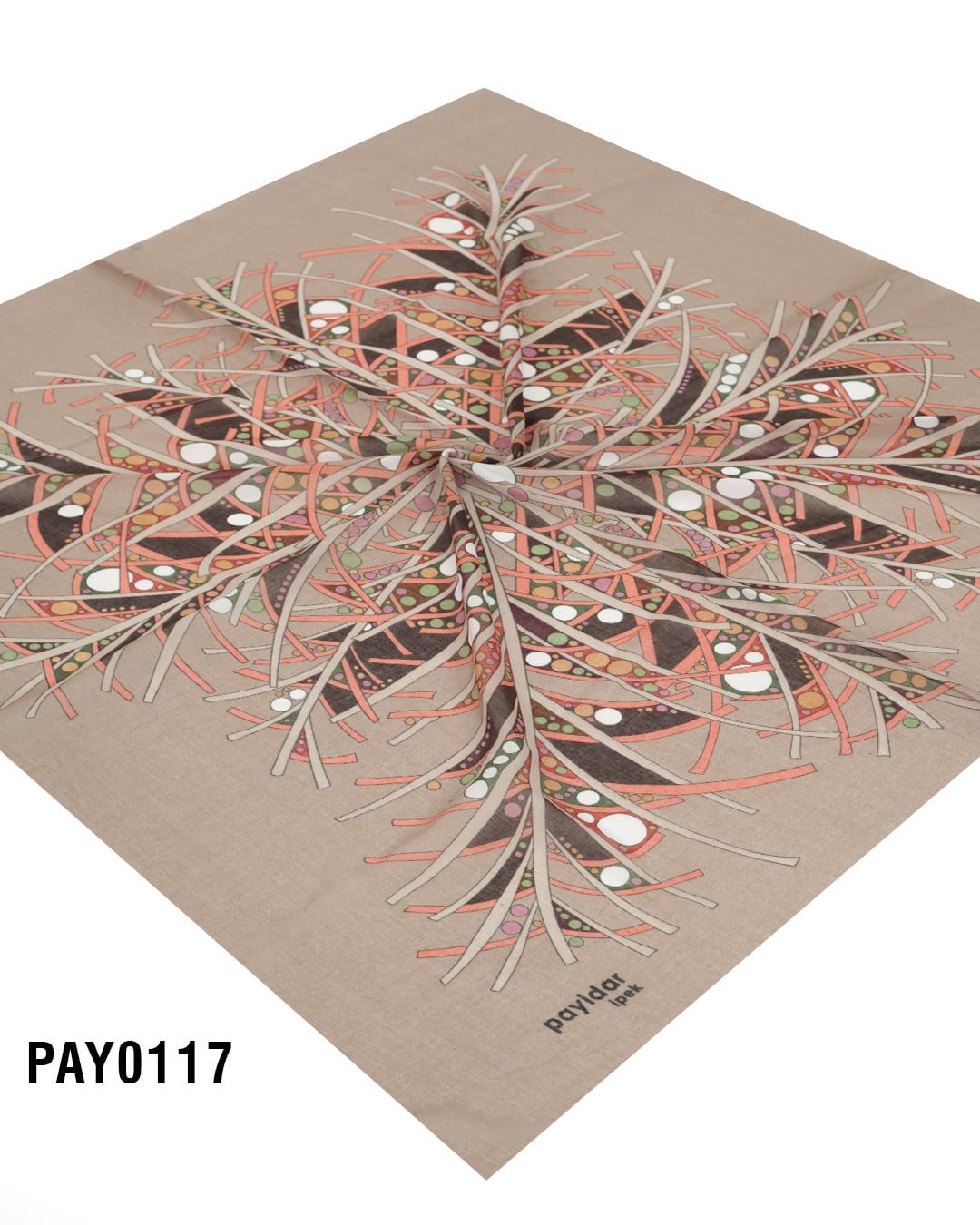 PAYİDAR İPEK Desenli Oyalık Yazma PAY0117-0110