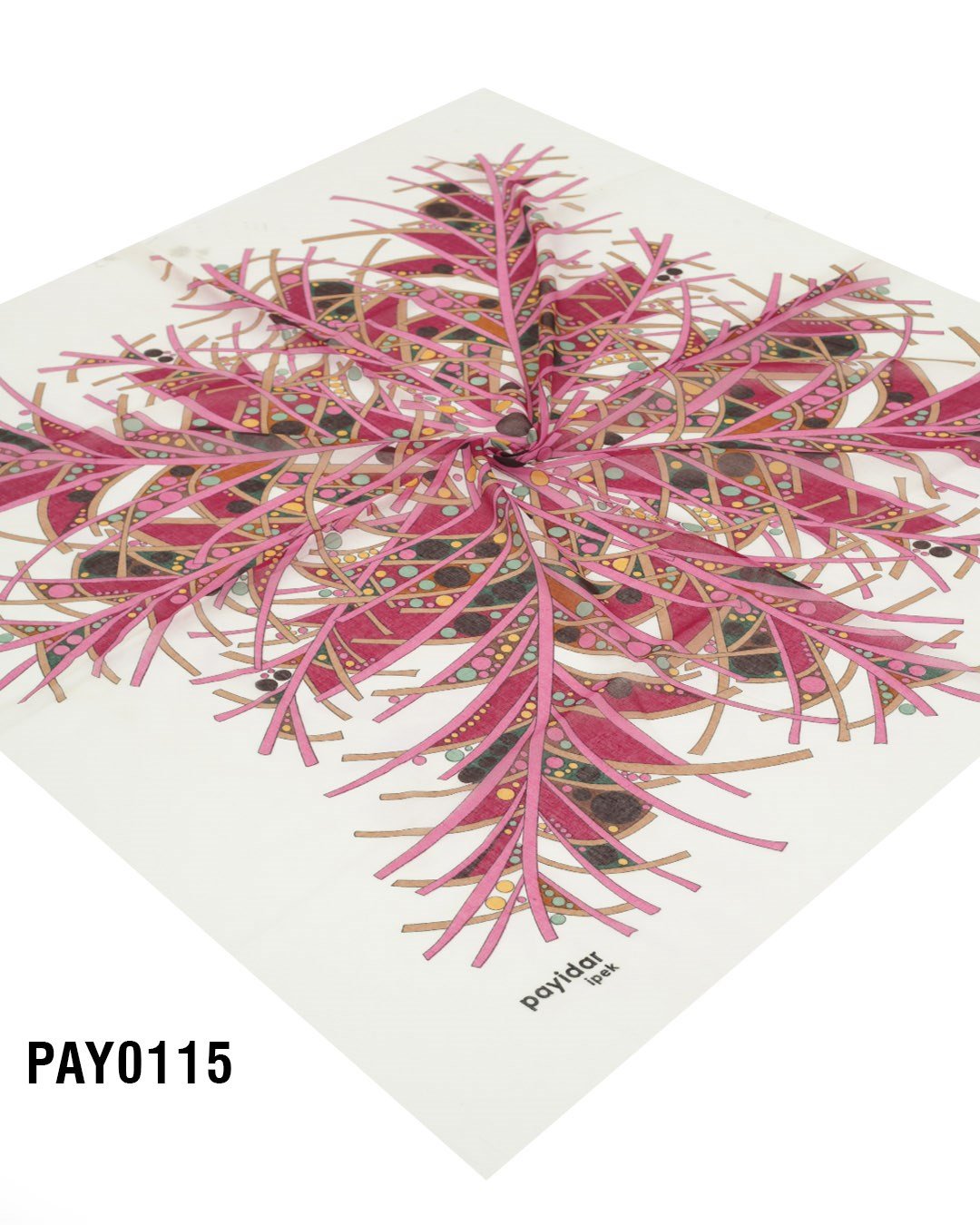 PAYİDAR İPEK Desenli Oyalık Yazma PAY0115-0112