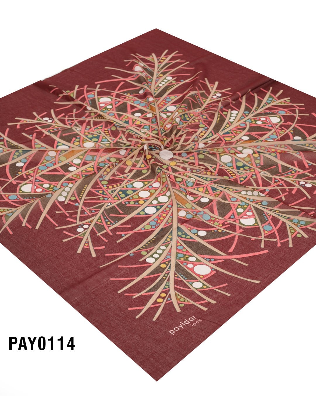 PAYİDAR İPEK Desenli Oyalık Yazma PAY0114-0113