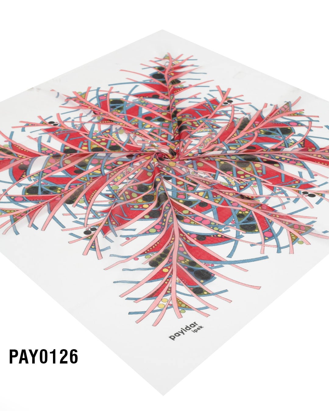PAYİDAR İPEK Desenli Oyalık Yazma PAY0126-0233