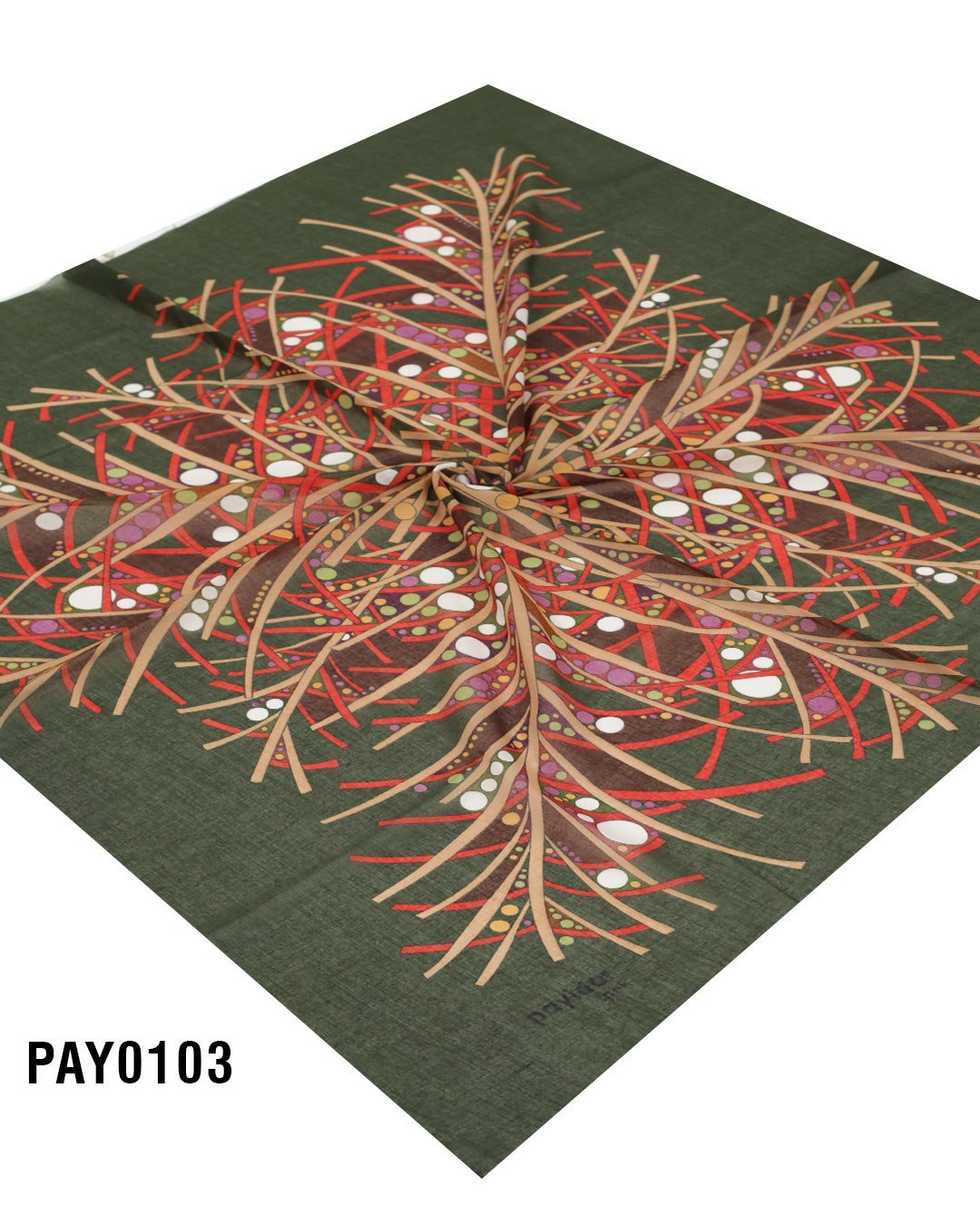 PAYİDAR İPEK Desenli Oyalık Yazma PAY0103-0125
