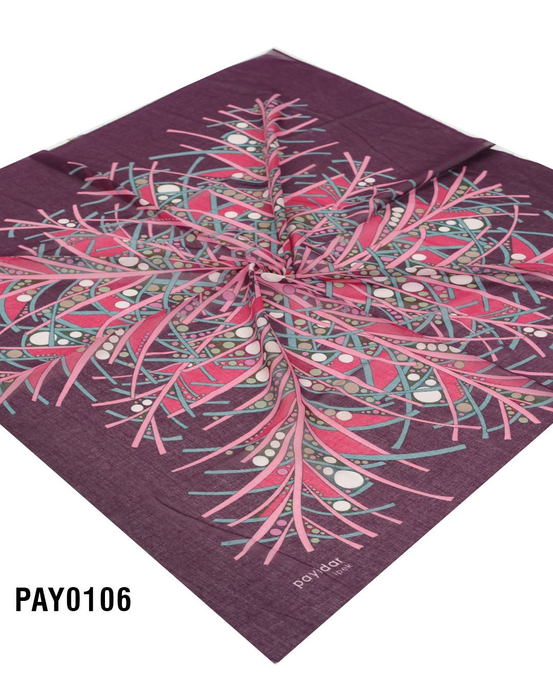PAYİDAR İPEK Desenli Oyalık Yazma PAY0106-0122