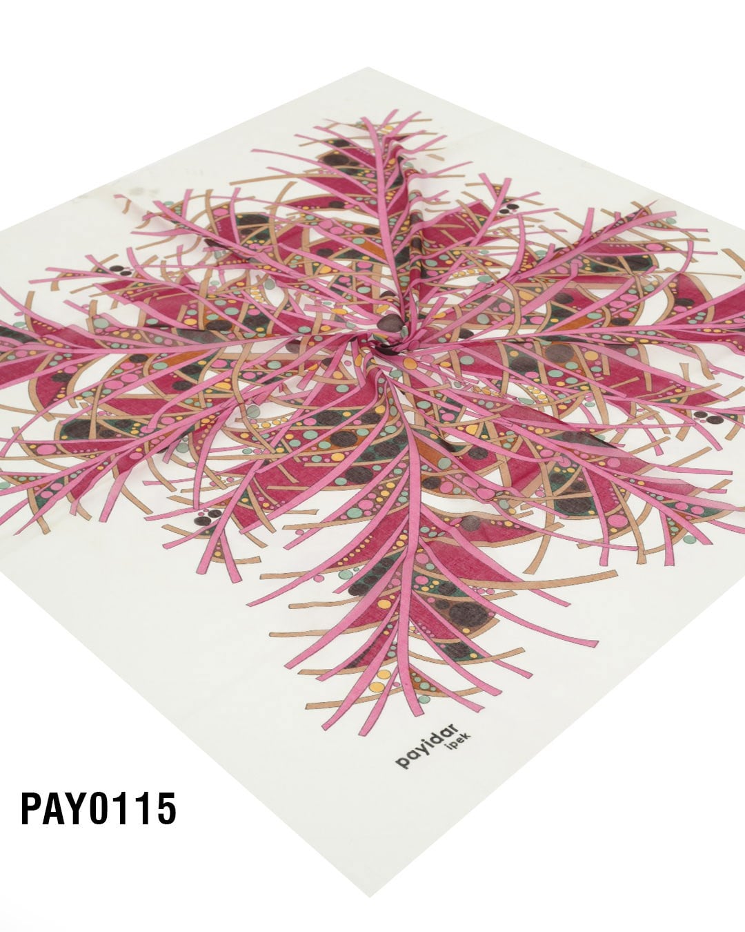 PAYİDAR İPEK Desenli Oyalık Yazma PAY0115-0112