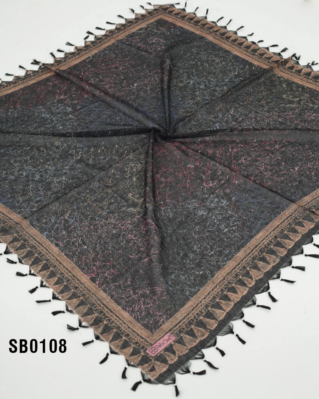 POLO CRAFT 100*100 CM COTTON SÖKME BONCUKLU EŞARP SB0108-6008