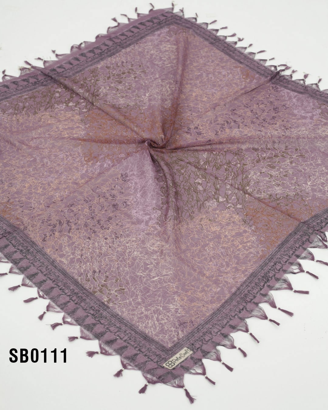 POLO CRAFT 100*100 CM COTTON SÖKME BONCUKLU EŞARP SB0111-6011