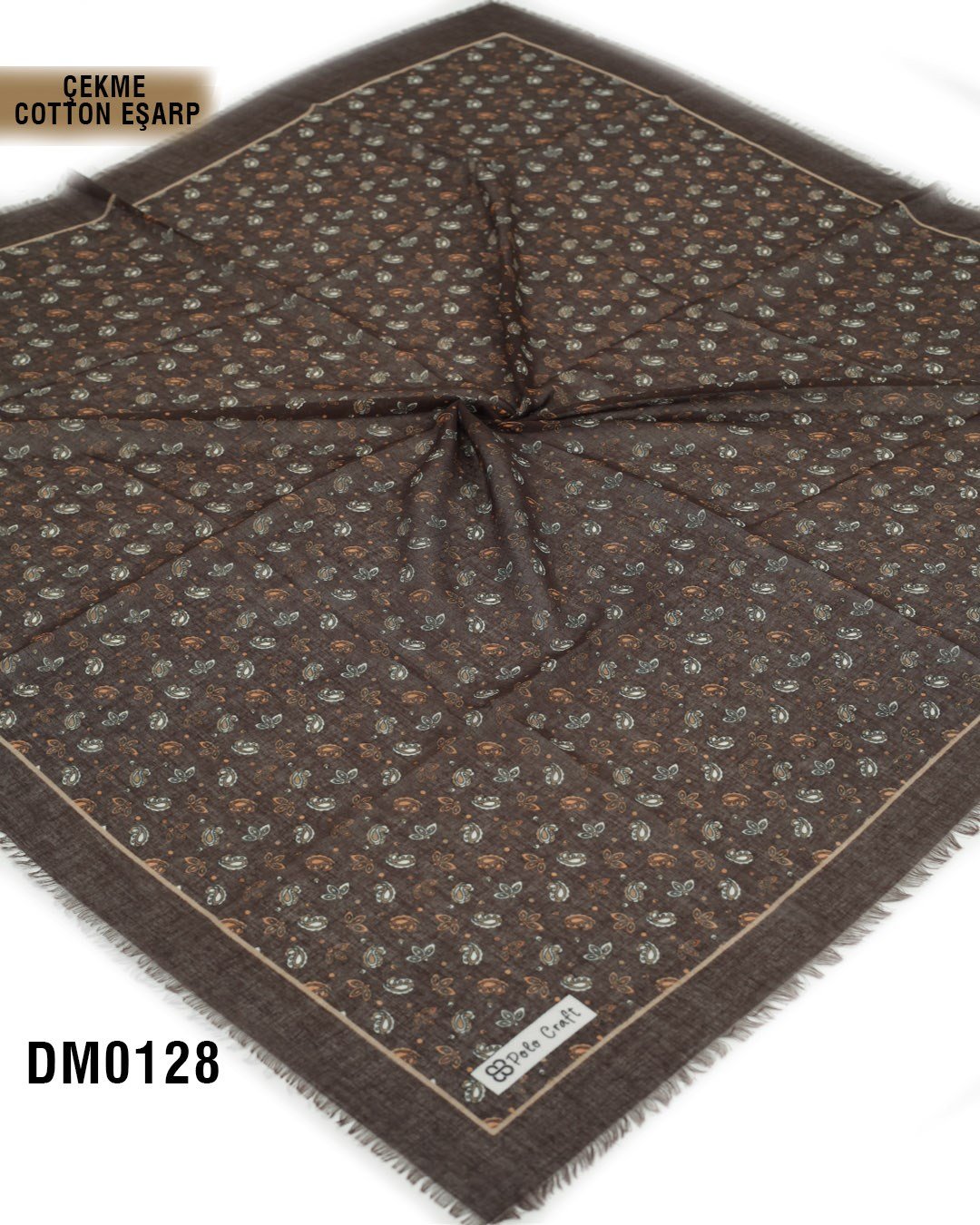 POLO CRAFT Çekme Pamuk Eşarp 100*100cm  DM0128-2417
