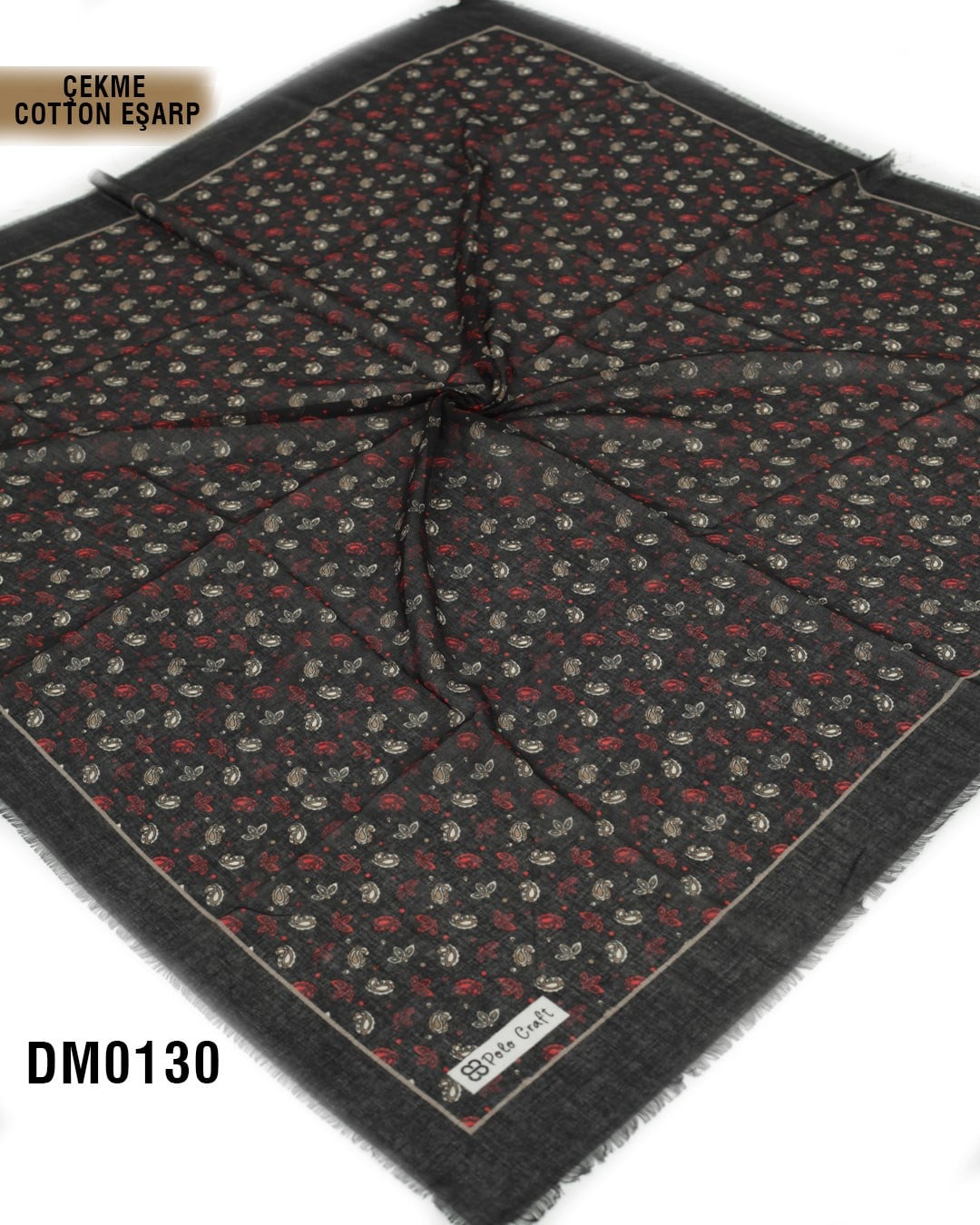 POLO CRAFT Çekme Pamuk Eşarp 100*100cm  DM0130-2424