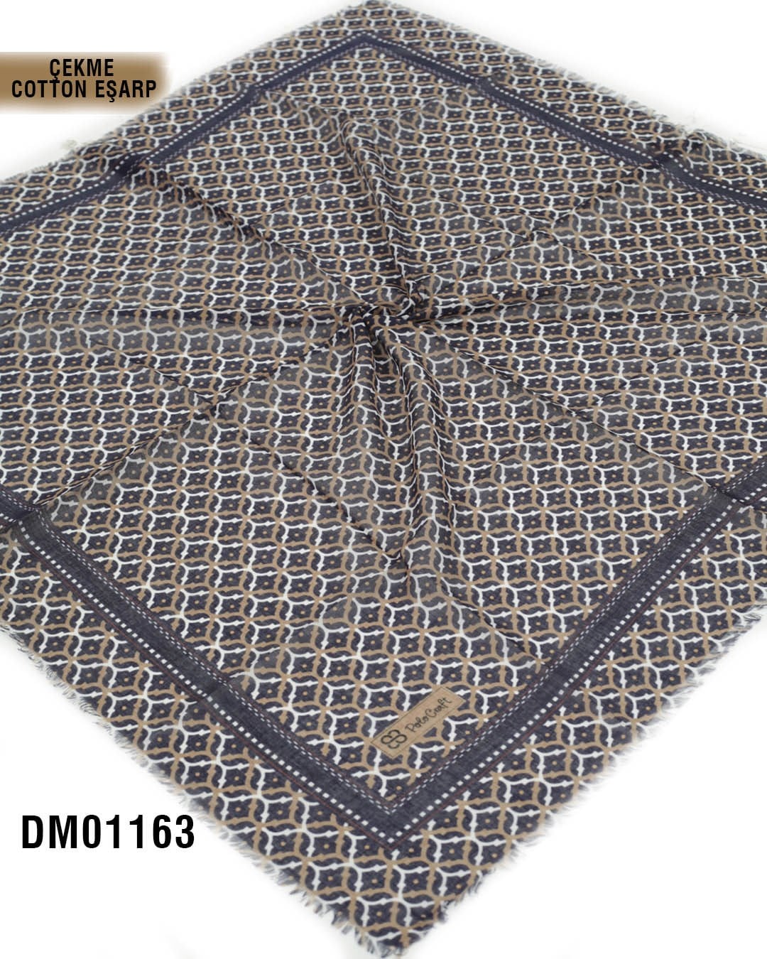 POLO CRAFT Çekme Pamuk Eşarp 100*100cm  DM01163-1819