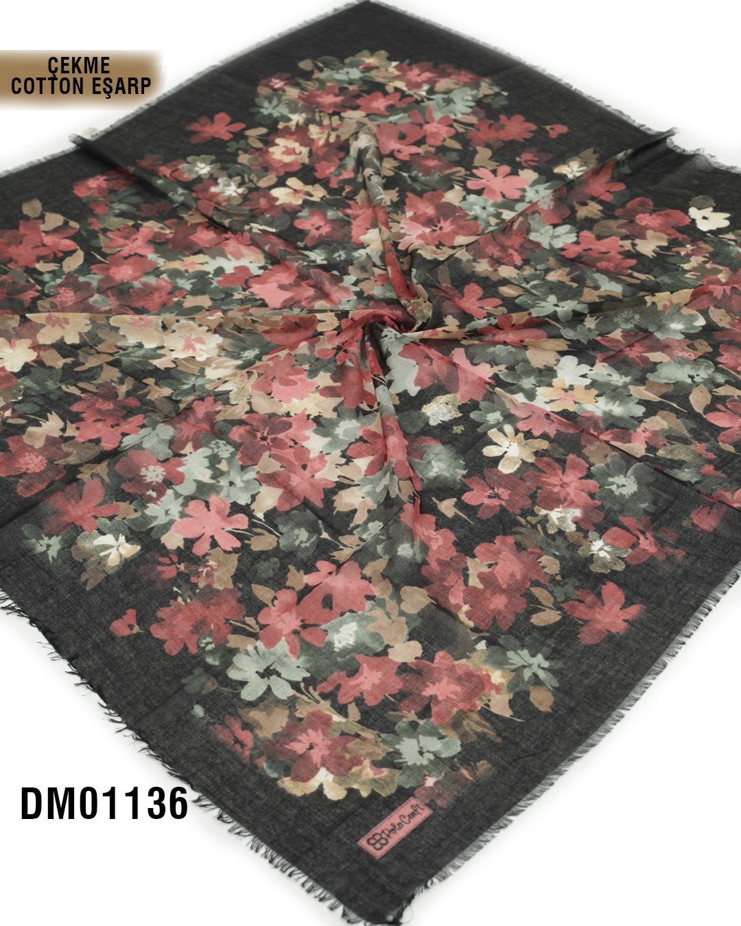 POLO CRAFT Çekme Pamuk Eşarp 100*100cm  DM01136-1928