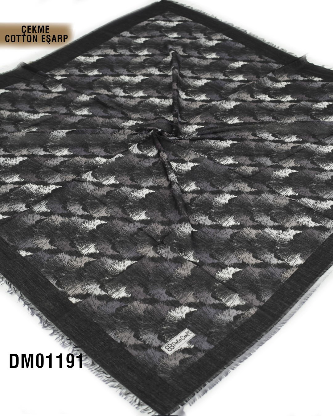 POLO CRAFT Çekme Pamuk Eşarp 100*100cm  DM01191-1718