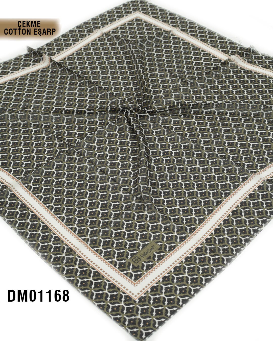 POLO CRAFT Çekme Pamuk Eşarp 100*100cm  DM01168-1824