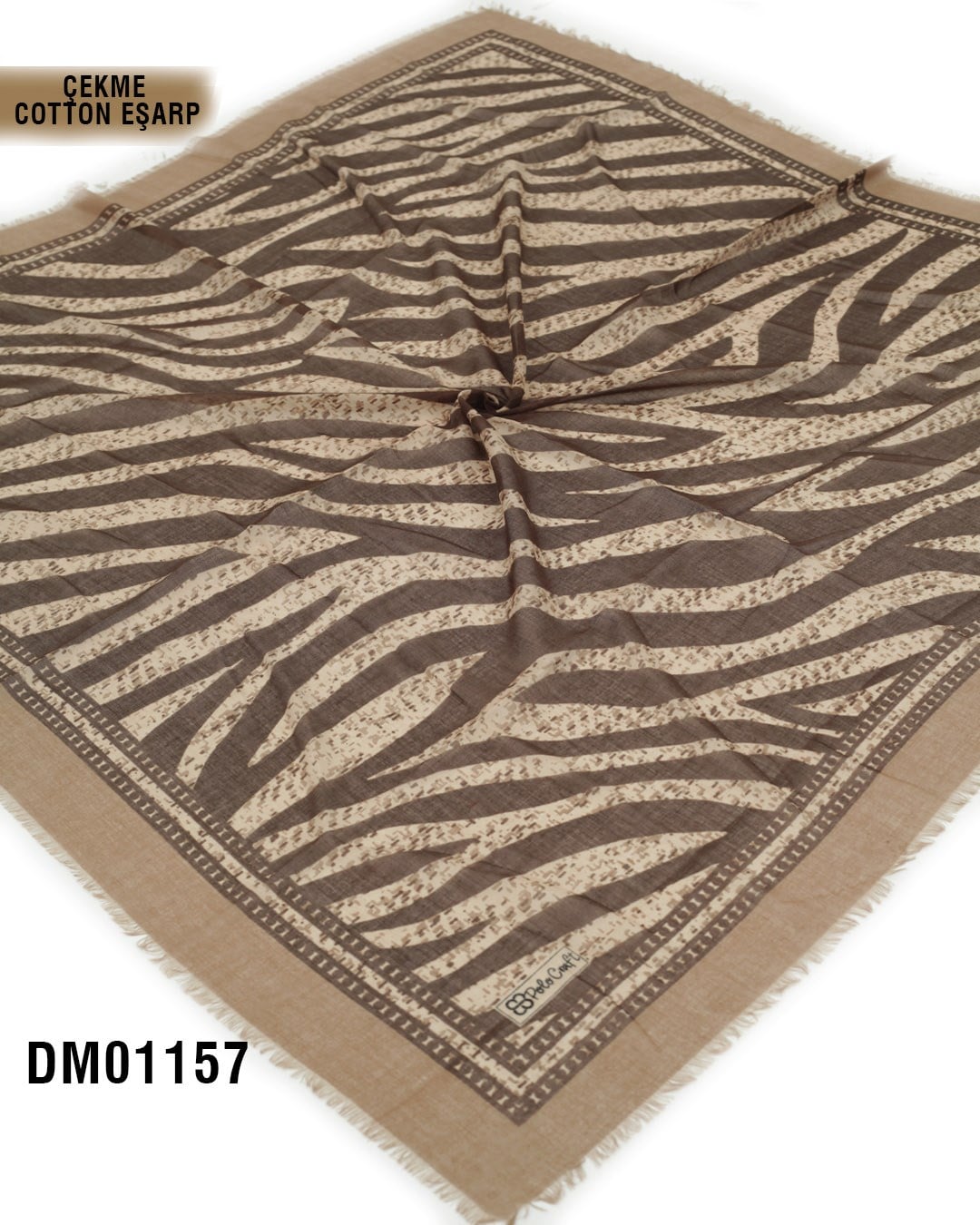 POLO CRAFT Çekme Pamuk Eşarp 100*100cm  DM01157-1813