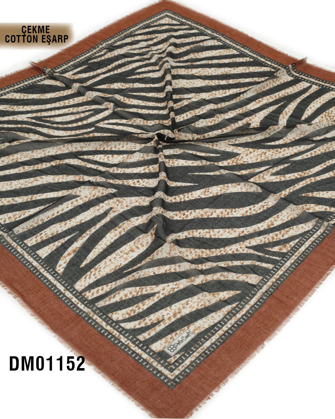 POLO CRAFT Çekme Pamuk Eşarp 100*100cm  DM01152-1808