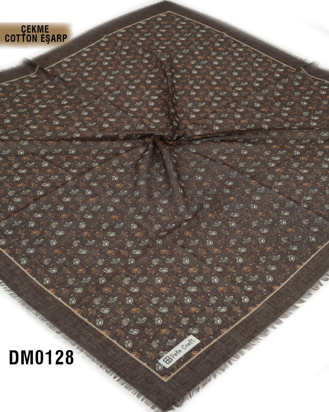 POLO CRAFT Çekme Pamuk Eşarp 100*100cm  DM0128-2417