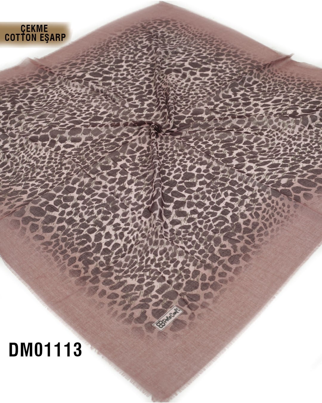 POLO CRAFT Çekme Pamuk Eşarp 100*100cm  DM01113-1905