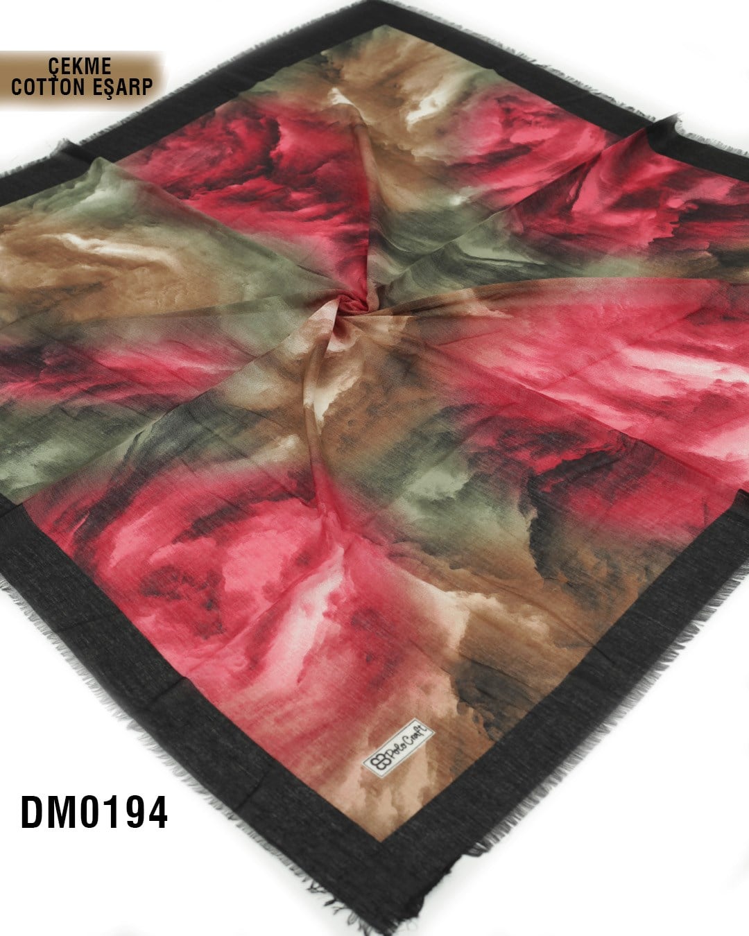 POLO CRAFT Çekme Pamuk Eşarp 100*100cm  DM0194-2015