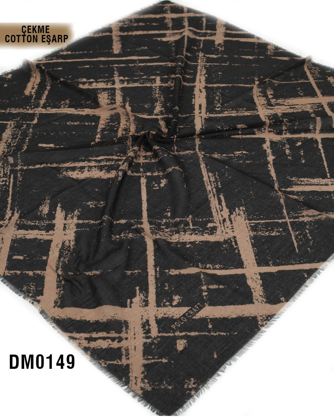POLO CRAFT Çekme Pamuk Eşarp 100*100cm  DM0149-2324
