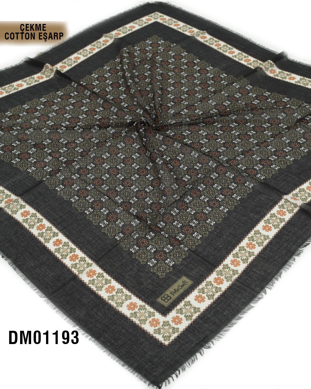 POLO CRAFT Çekme Pamuk Eşarp 100*100cm  DM01193-1721