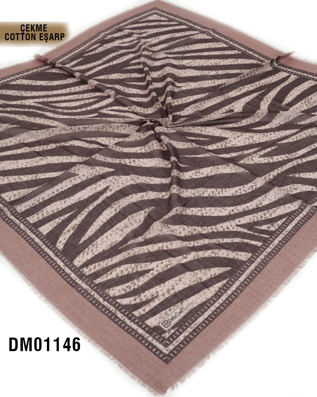POLO CRAFT Çekme Pamuk Eşarp 100*100cm  DM01146-1802