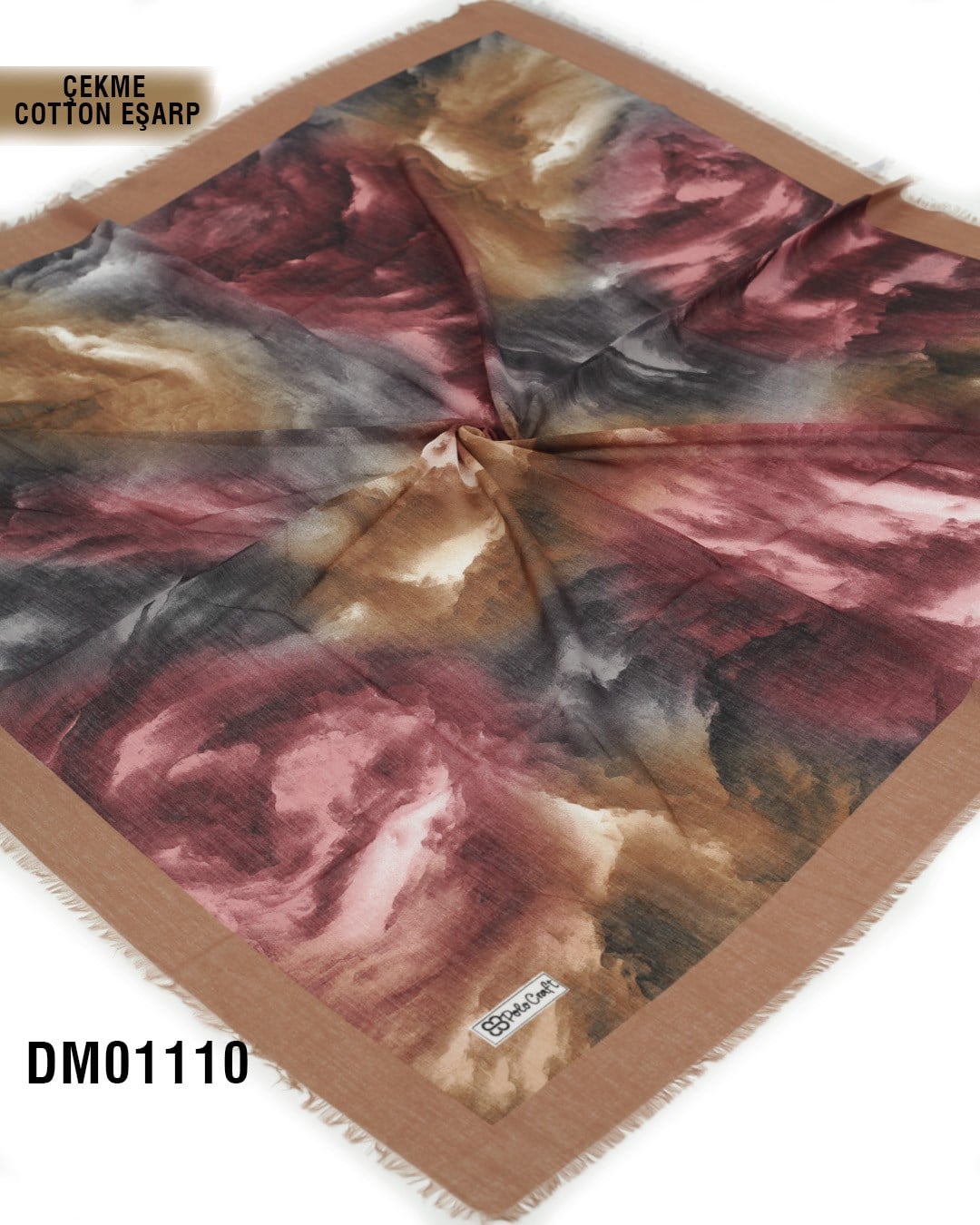 POLO CRAFT Çekme Pamuk Eşarp 100*100cm  DM01110-1902