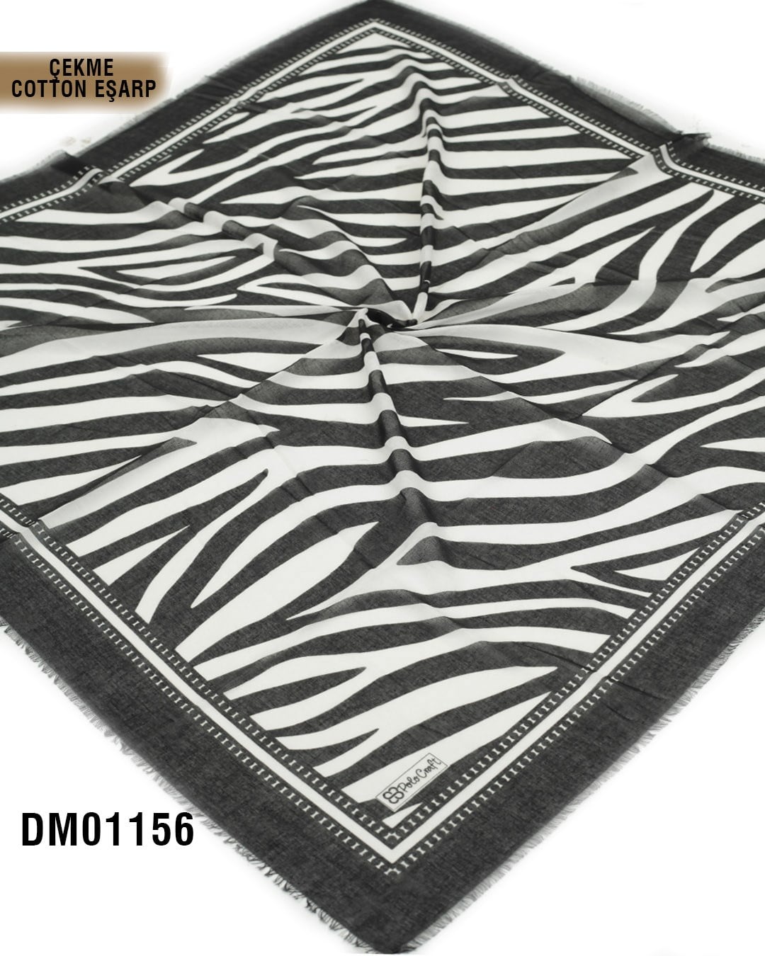 POLO CRAFT Çekme Pamuk Eşarp 100*100cm  DM01156-1812