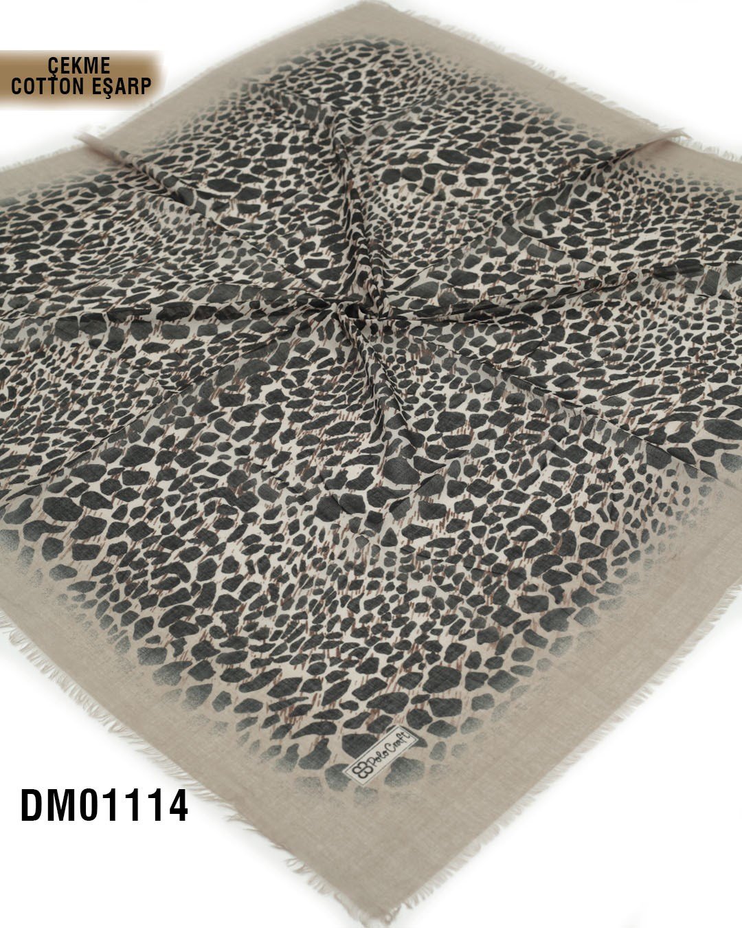 POLO CRAFT Çekme Pamuk Eşarp 100*100cm  DM01114-1906