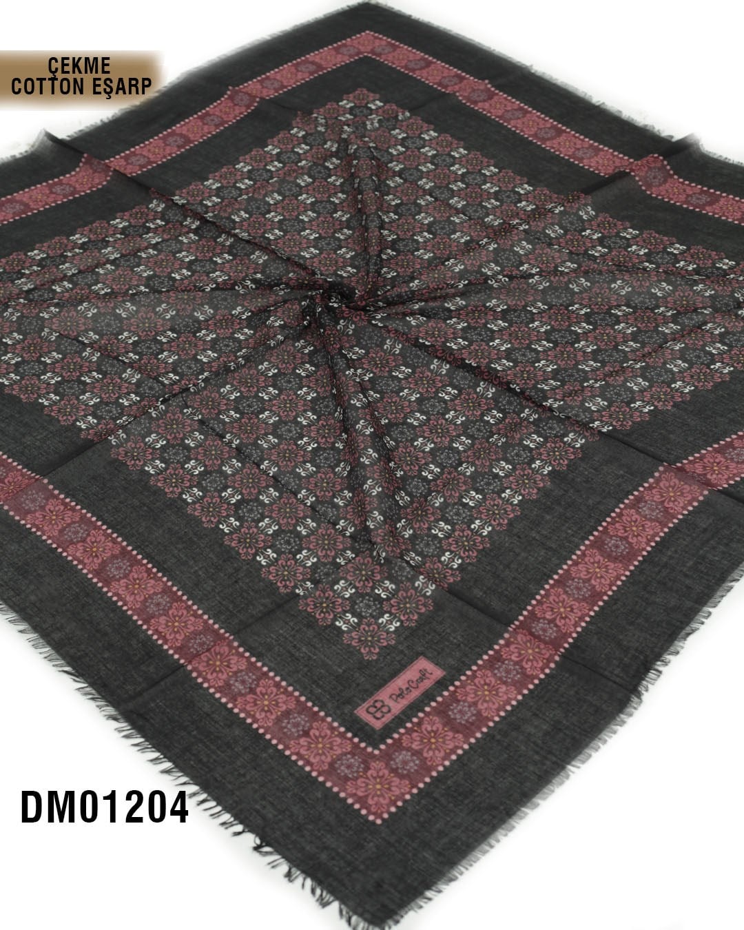 POLO CRAFT Çekme Pamuk Eşarp 100*100cm  DM01204-1602