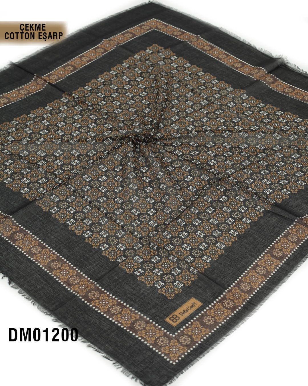 POLO CRAFT Çekme Pamuk Eşarp 100*100cm  DM01200-1734