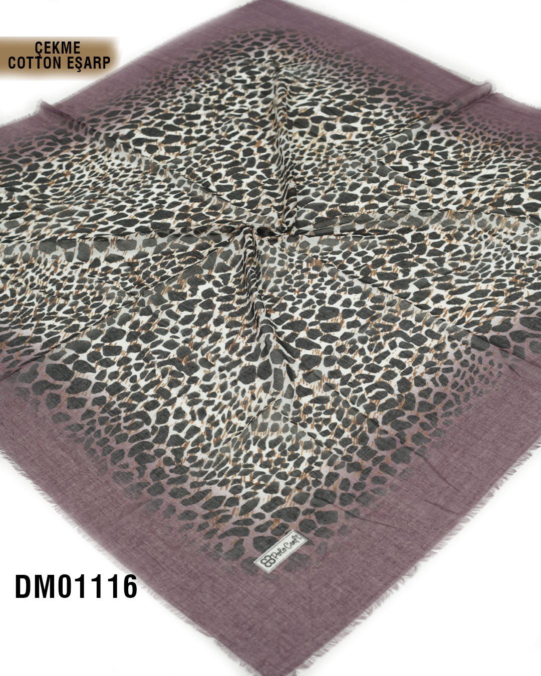 POLO CRAFT Çekme Pamuk Eşarp 100*100cm  DM01116-1908