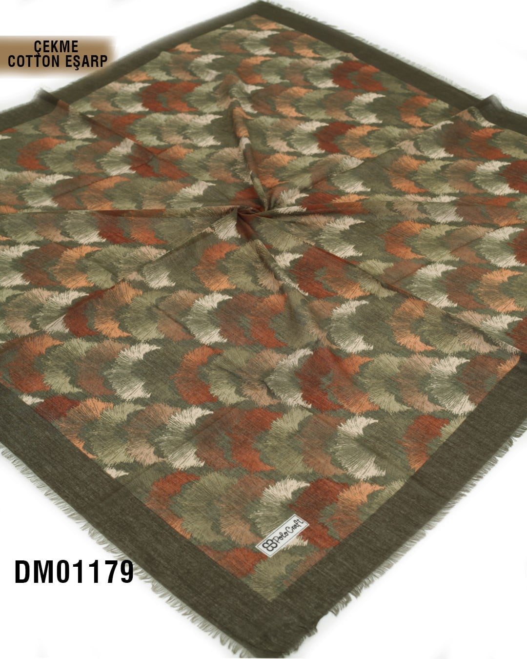 POLO CRAFT Çekme Pamuk Eşarp 100*100cm  DM01179-1835