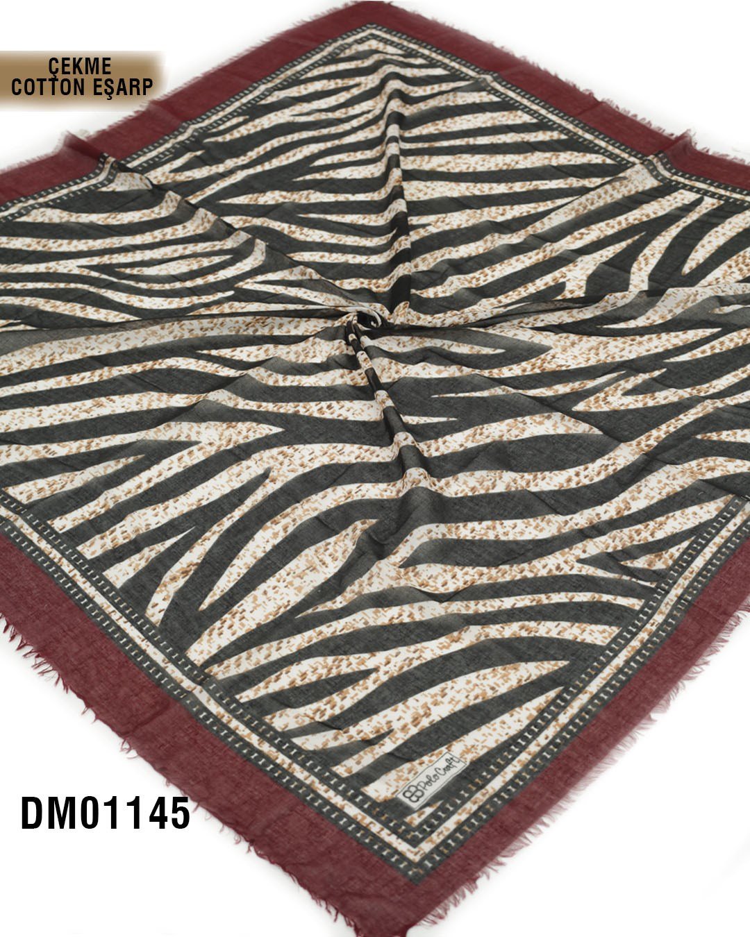 POLO CRAFT Çekme Pamuk Eşarp 100*100cm  DM01145-1801