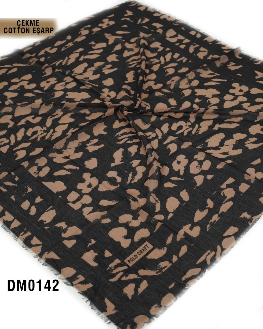 POLO CRAFT Çekme Pamuk Eşarp 100*100cm  DM0142-2314