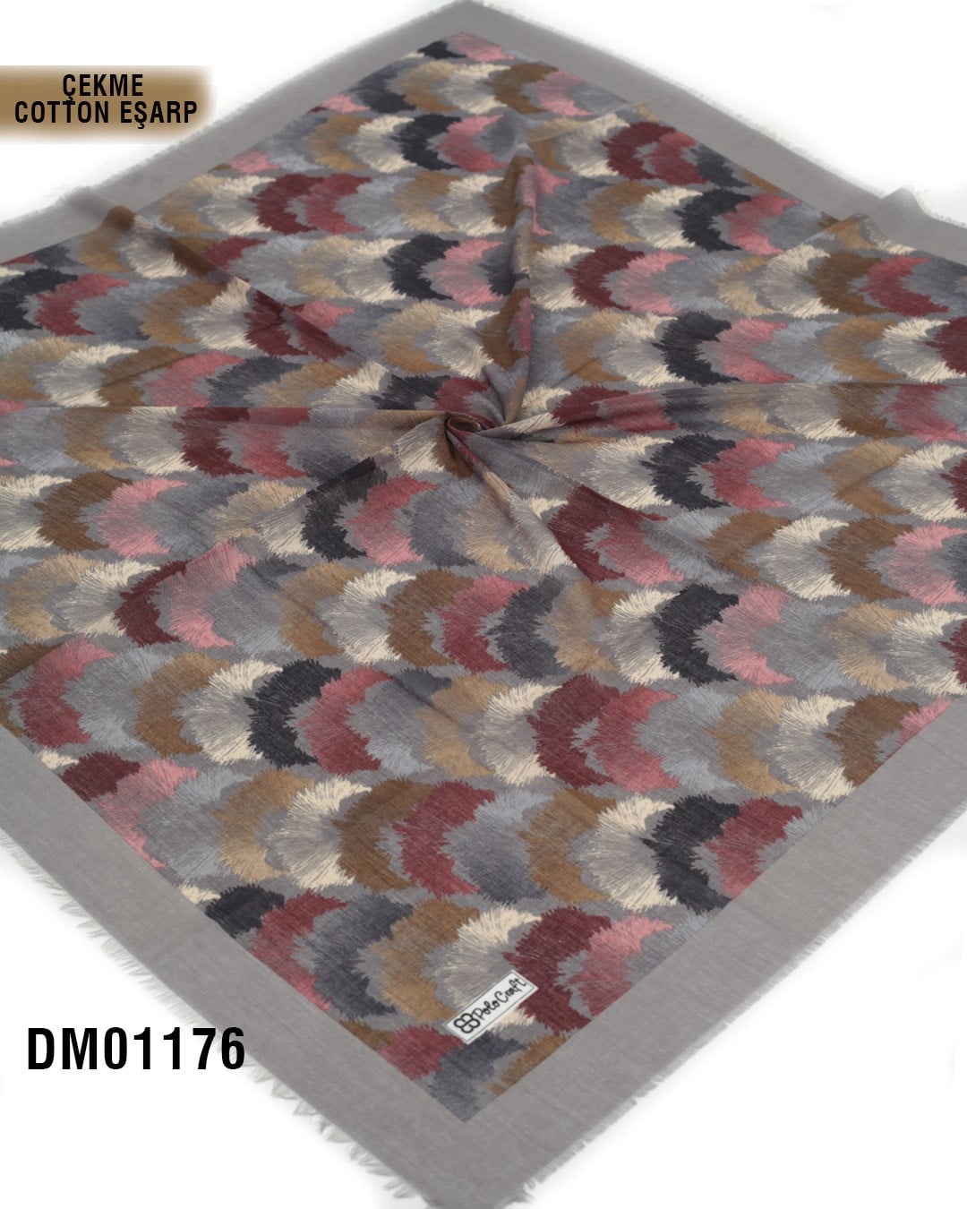 POLO CRAFT Çekme Pamuk Eşarp 100*100cm  DM01176-1832