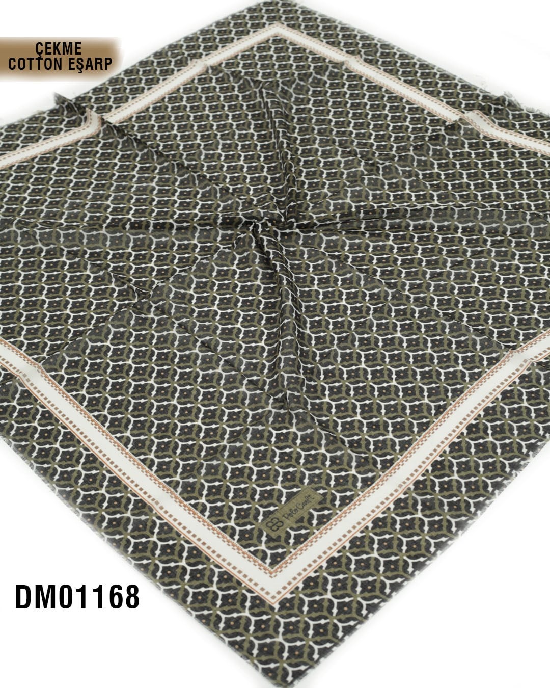 POLO CRAFT Çekme Pamuk Eşarp 100*100cm  DM01168-1824