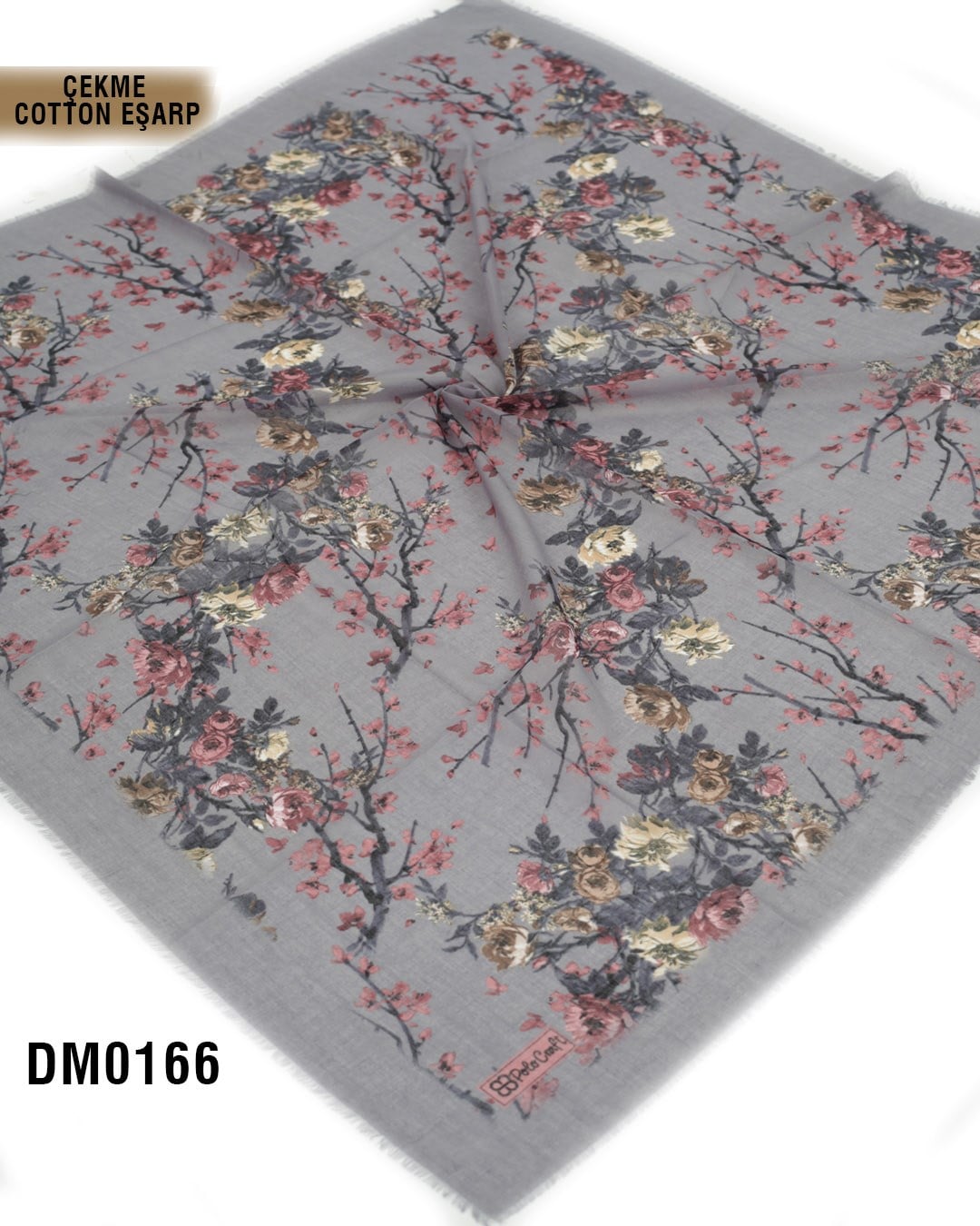 POLO CRAFT Çekme Pamuk Eşarp 100*100cm  DM0166-2222