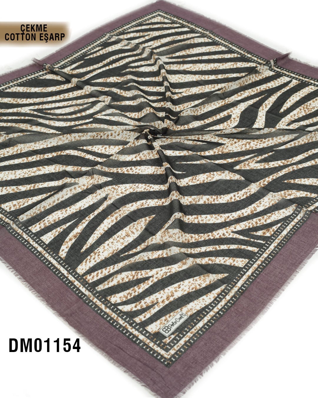 POLO CRAFT Çekme Pamuk Eşarp 100*100cm  DM01154-1810