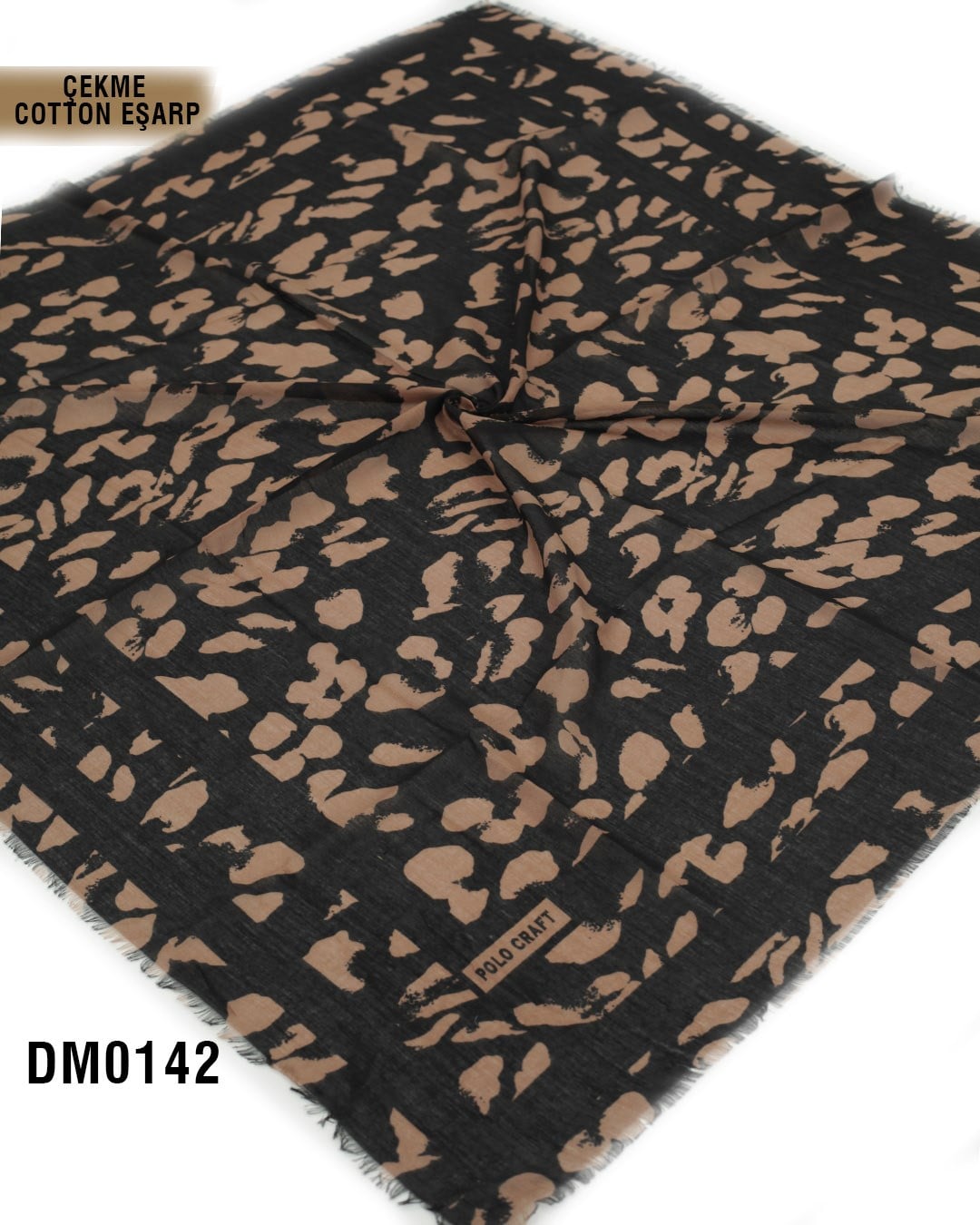 POLO CRAFT Çekme Pamuk Eşarp 100*100cm  DM0142-2314