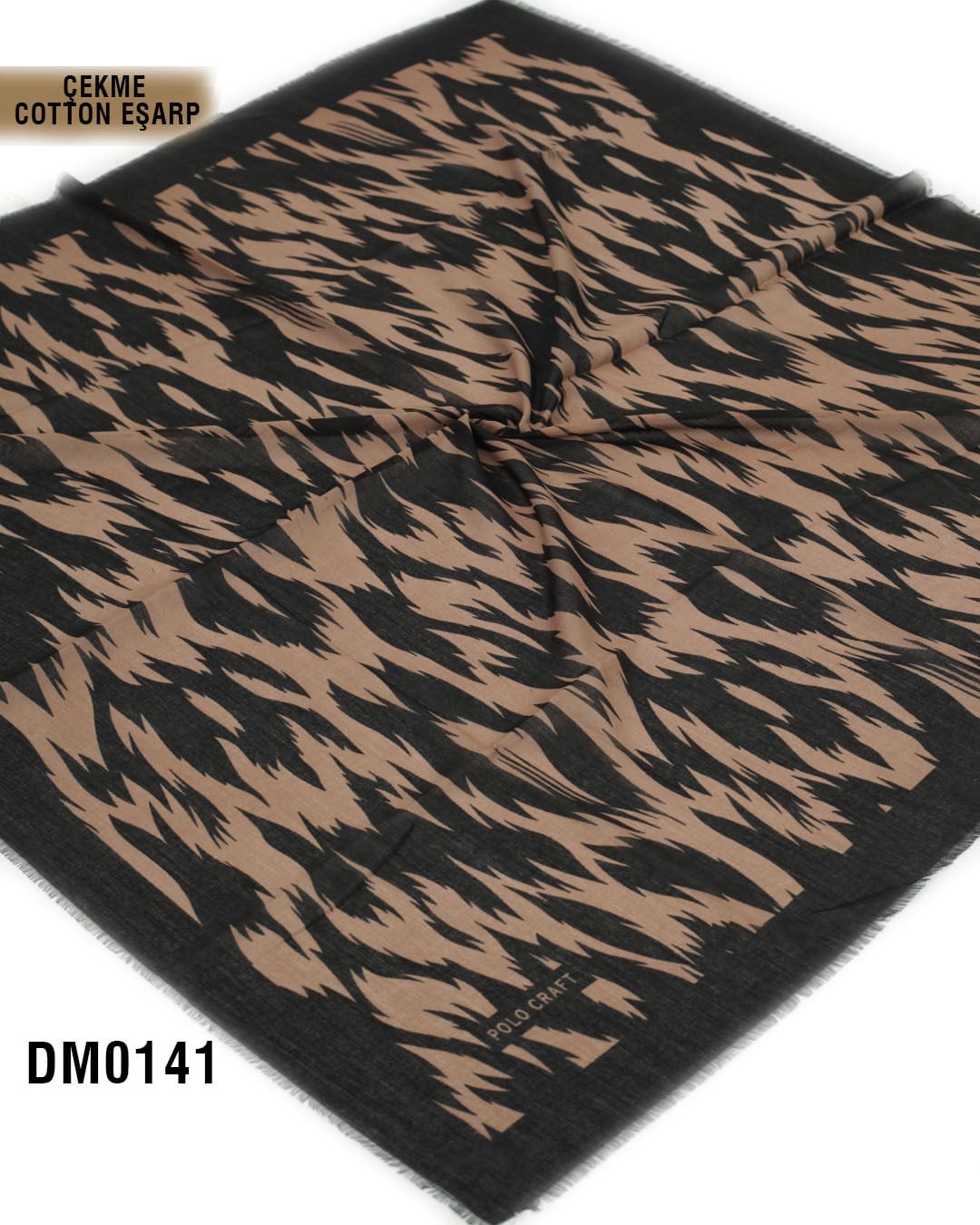 POLO CRAFT Çekme Pamuk Eşarp 100*100cm  DM0141-2313