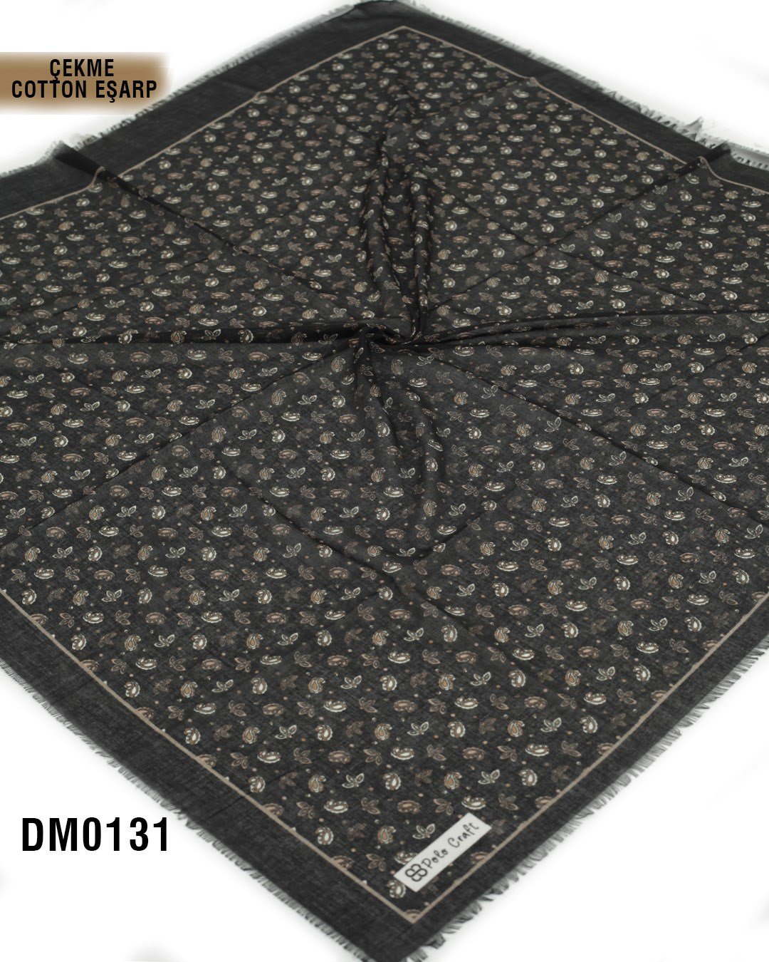 POLO CRAFT Çekme Pamuk Eşarp 100*100cm  DM0131-2425