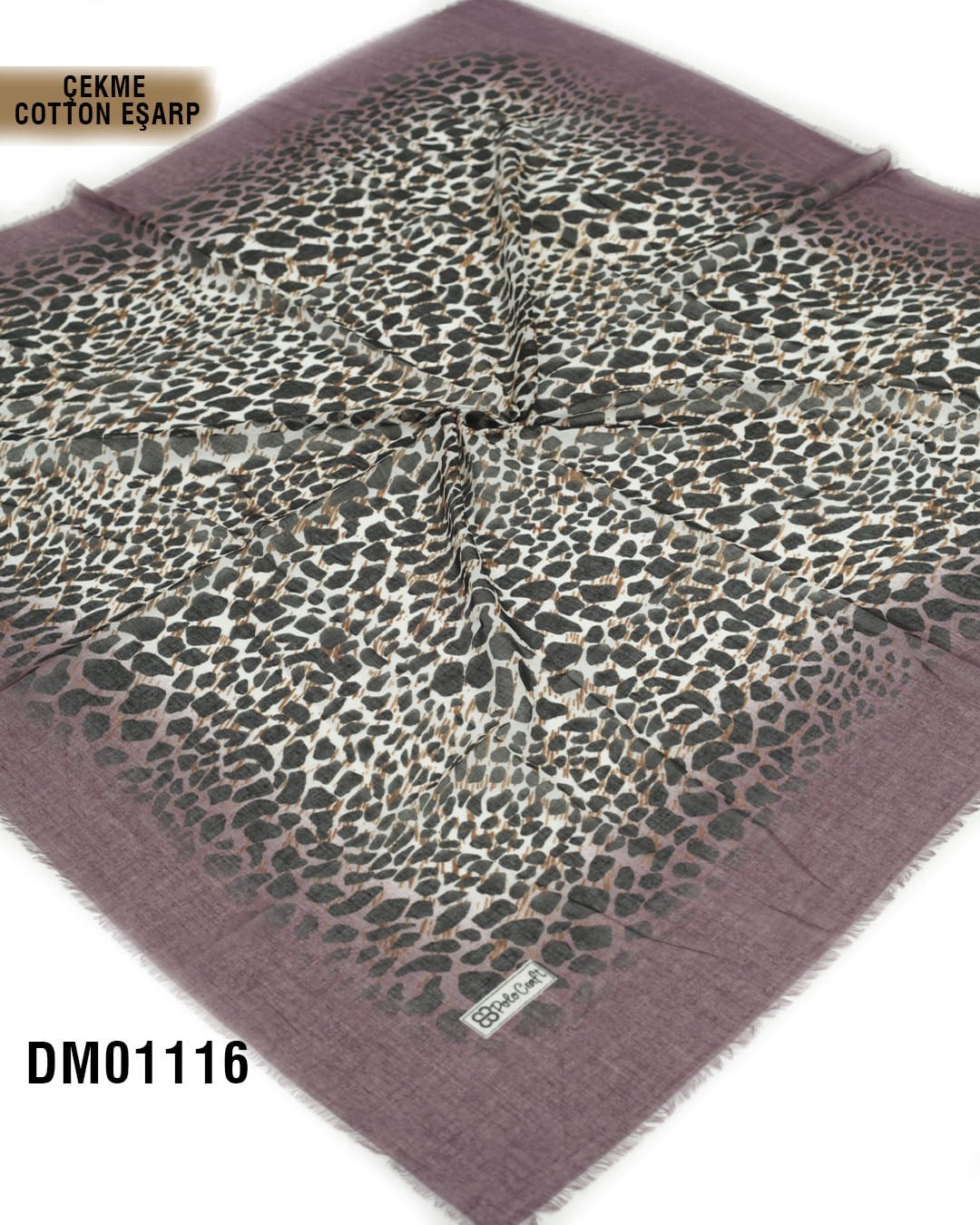 POLO CRAFT Çekme Pamuk Eşarp 100*100cm  DM01116-1908