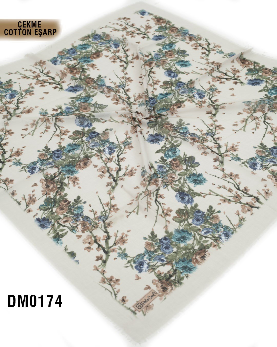 POLO CRAFT Çekme Pamuk Eşarp 100*100cm  DM0174-2121